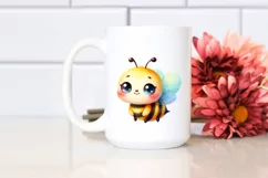 Cute Baby Bee | Watercolor Clipart Product Image 2