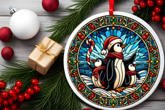 Round Christmass Ornament PNG Product Image 2