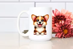 Funny Crazy Pembroke Welsh Corgi | Clipart Product Image 2