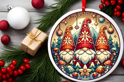 Round Christmass Ornament PNG Product Image 2