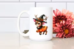 cute Baby Elk Halloween Pumpkin | Sublimation | Clipart Product Image 2