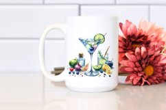 Watercolor Martini | Sublimation | Clipart Product Image 2