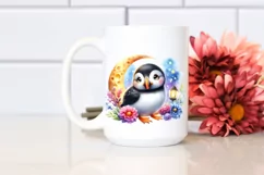 Colorful Baby Puffin PNG Product Image 2
