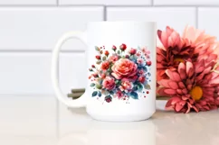 Colorful ROSES Glossy Petals | Clipart Product Image 2