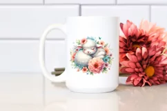 Colorful Watercolor Cute Baby Lamb Product Image 2