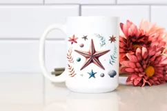 Watercolor Sea Star | Sublimation | Clipart Product Image 2