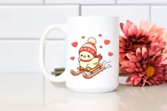 Winter Cute Baby Chicken PNG Product Image 2
