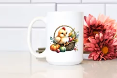 Baby Chicken with Autumn Vegetables | Sublimation | Clipart Product Image 2