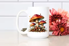 Detailed Mushroom Watercolor PNG Product Image 2