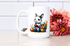 Quirky Baby Bunny Holding Basket | Sublimation | Clipart Product Image 2