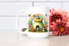 Colorful Fairy House Vegetable Rainbow | Clipart Product Image 2