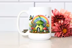 Colorful Fairy House Vegetable Rainbow | Clipart Product Image 2