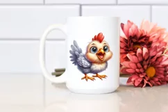 Excited Baby Rooster Goofy Teeth Clipart Product Image 2