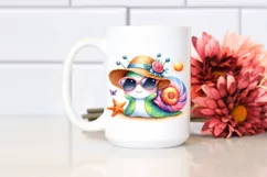 Cute Baby Snail with Sun es PNG Product Image 2