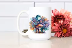 Colorfull Magical Mushroom PNG Product Image 2