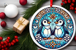 Round Christmass Ornament PNG Product Image 2