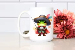 Colorful Frog in Musketeer Suit PNG Product Image 2