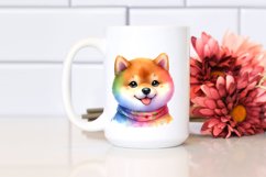 Watercolor Shiba Inu Clipart Product Image 2