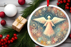 Round Christmass Ornament PNG Product Image 2