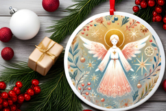 Round Christmass Ornament PNG Product Image 2