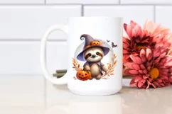 Digital Painting Halloween Sloth PNG Product Image 2
