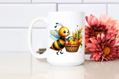 Colorful Baby Bee Basket | Sublimation | Clipart Product Image 2