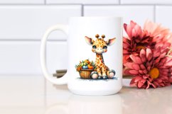 Colorful Baby Giraffe Basket | Sublimation | Clipart Product Image 2