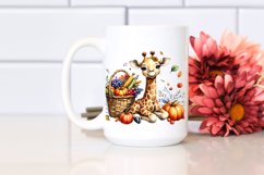 Colorful Baby Giraffe Basket | Sublimation | Clipart Product Image 2