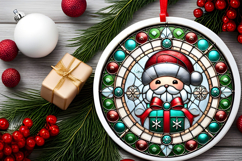 Round Christmass Ornament PNG Product Image 2