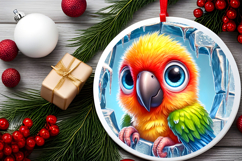 Round Christmass Ornament PNG Product Image 2