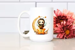 Digital Painting Halloween Bee PNG Product Image 2