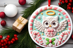 Round Christmass Ornament PNG Product Image 2