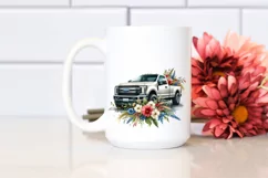 Colorful Pickup Truck Clipart Product Image 2
