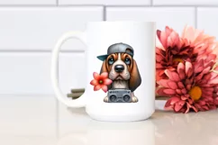 Baby Bloodhound Hip Hop Singer | Clipart Product Image 2