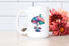 Colorful Magical Celestial Mushroom Sticker Product Image 2
