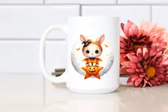 Digital Painting Halloween Bunny PNG Product Image 2