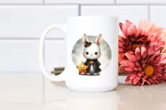 Digital Painting Halloween Bunny PNG Product Image 2