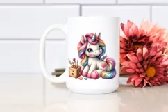Baby Unicorn Woodworking Clipart Product Image 2