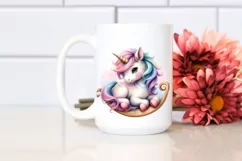 Cute Baby Unicorn Woodworking | Clipart Product Image 2