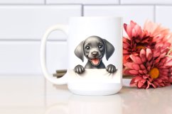 Funny Baby Weimaraner Watercolor Clipart Product Image 2