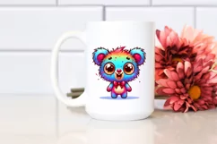 Crazy Baby Bear with Big Eyes | Sublimation | Clipart Product Image 2