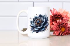 Detailed Glossy Anemone with Metallic Insertions | Clipart Product Image 2