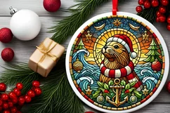 Round Christmas Ornament Sublimation|Clipart Product Image 1