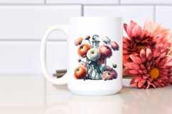 Abstract Watercolor Bottle Ranunculus Clipart Product Image 2