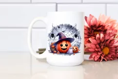 Funny Halloween Clipart with Candle PNG Product Image 2