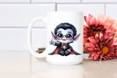 Cute Watercolor Vampire Thumbs Up | Sublimation | Clipart Product Image 2