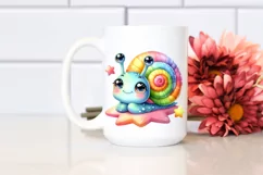 Colorful Cute Baby Snail on Star Product Image 2