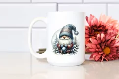 Detailed Winter Gnome Watercolor PNG Product Image 2