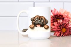 Crazy Mastiff Popping Eyes | Sublimation Clipart Product Image 2