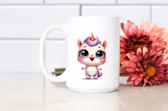 Expressive Unicorn Baby Face PNG Product Image 2